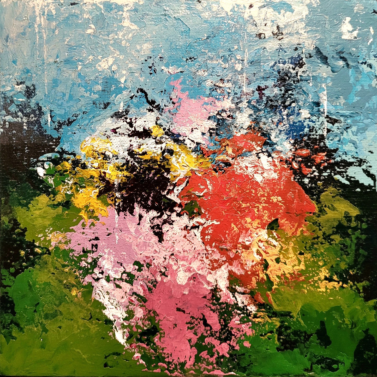 Matin de Printemps (carton entoilé, 20x20cm)