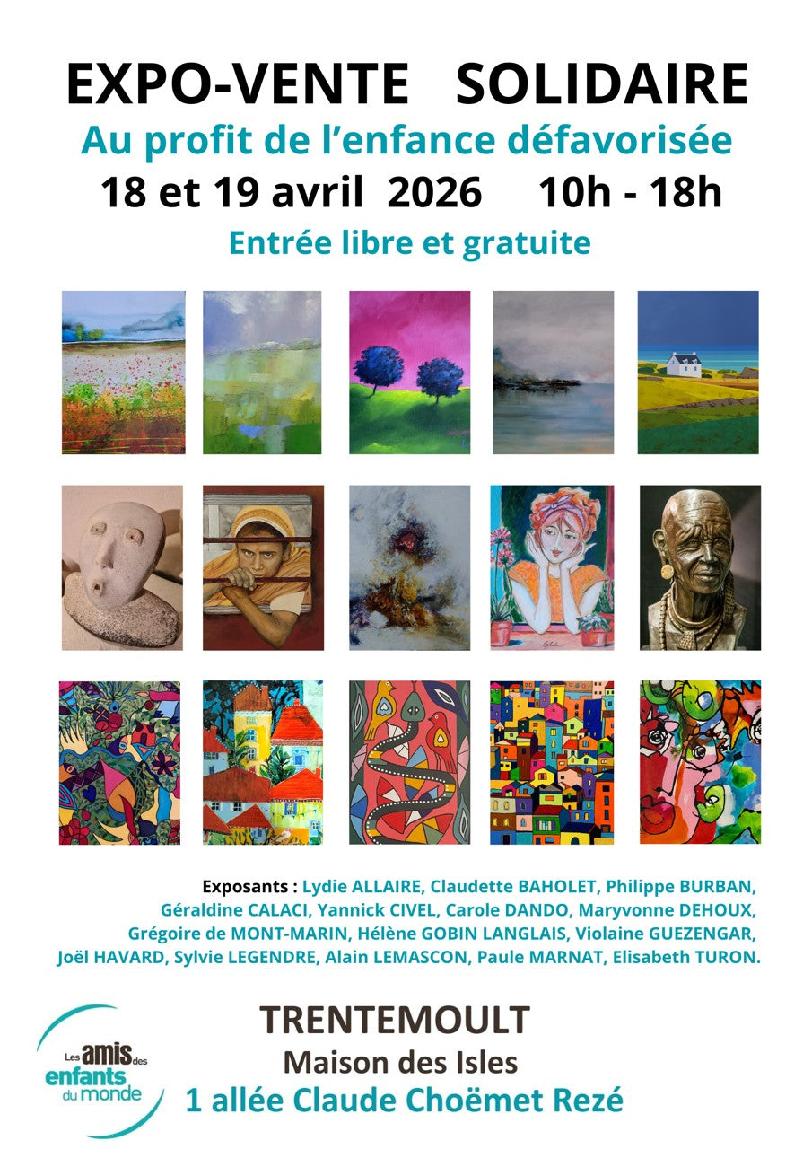 Expo-Vente Solidaire- Trentemoult 18 et 19 Avril 2026