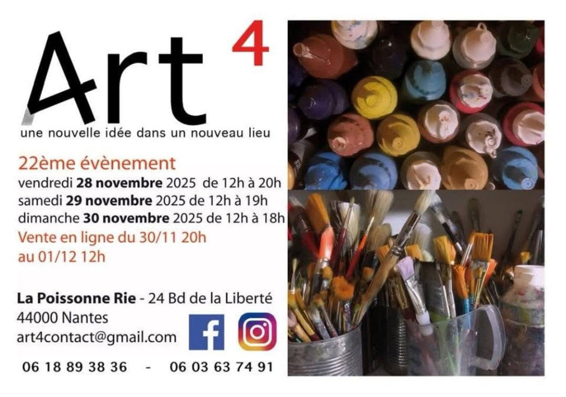 Art4 exposition à la Poissonne Rie, Nantes, 2025