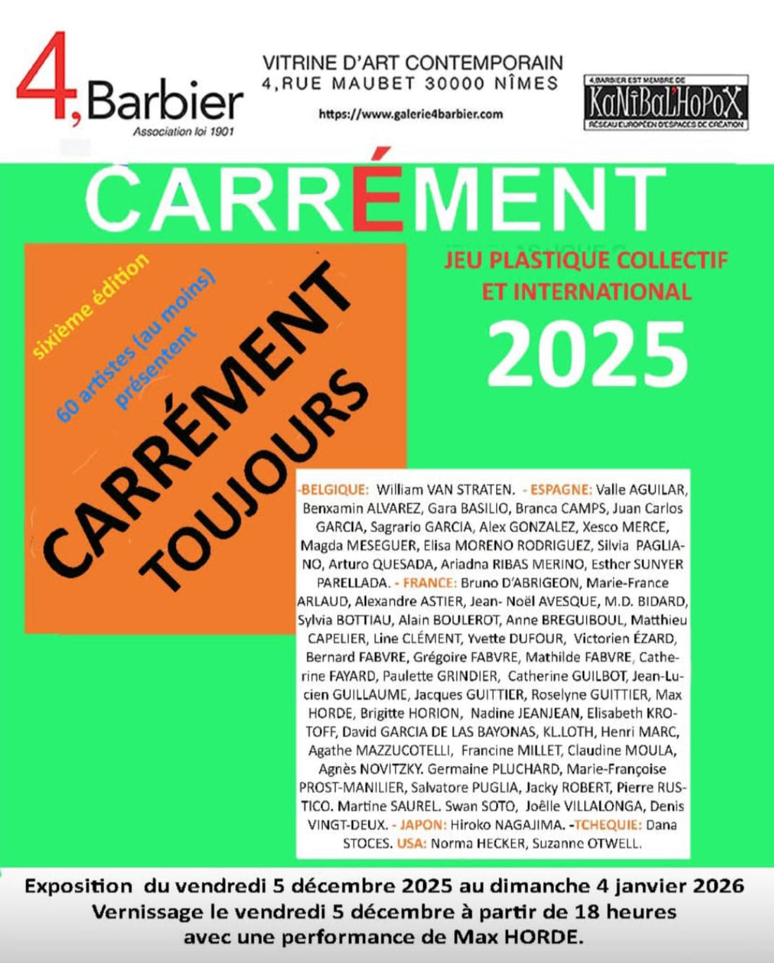 Carrément Toujours, Nîmes, 2025