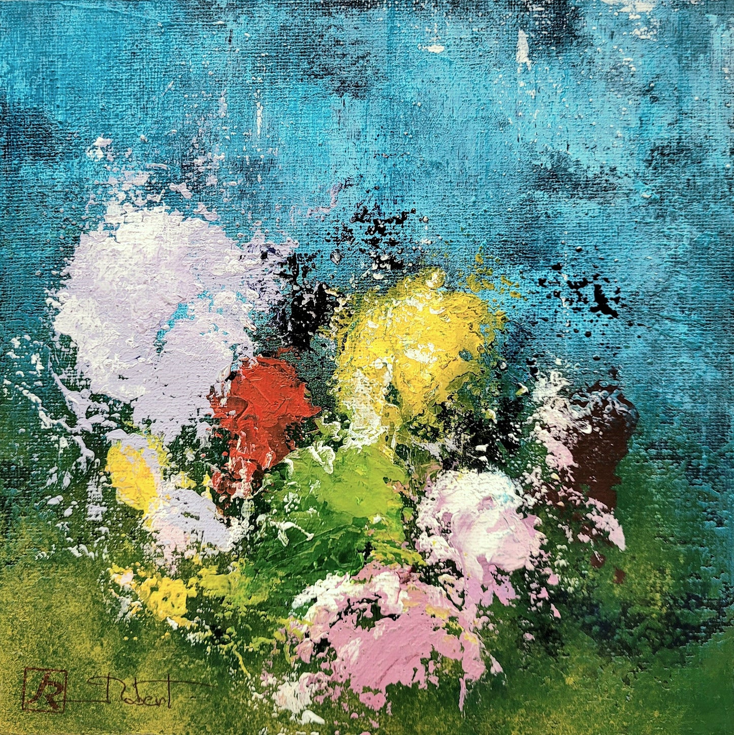 Un frémissement (carton entoilé, 20x20cm)