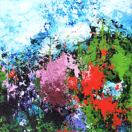 Le Printemps triomphant (carton entoilé 20x20cm)