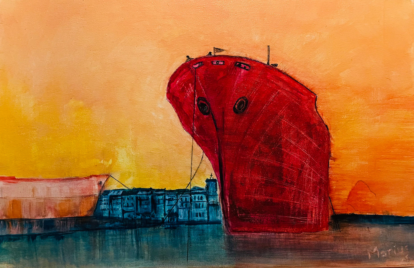 Lancement du Yang-Tsé La Ciotat 1958