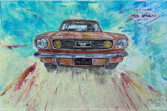 The american dream- Ford Mustang 1966- (non encadré, 27x41cm)