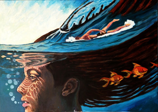 Vague à l'ôme (non encadré 50x70cm)