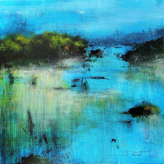 Marécage, 40x40cm (non encadré)