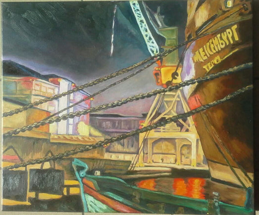 Nuit au Port, par Didier Letertre